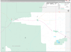 Rio Grande County, CO Digital Map Premium Style